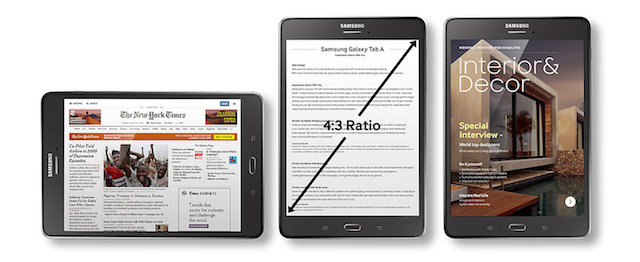 Samsung Galaxy Tab A 8.0 (2017) - Màn hình rộng hiển thị thông tin trọn vẹn